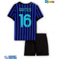 Inter Milan Davide Frattesi #16 Domaci Dres za djecu 2025-26 Kratak Rukav (+ Kratke hlače)